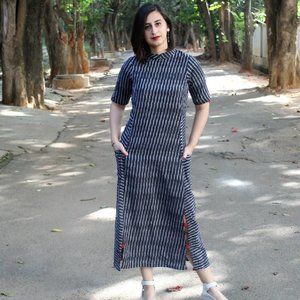 Chinese Collar Long Dress